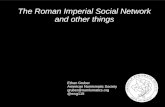 Roman Imperial Social Network and other things