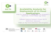 Availability Analysis for Deployment of In-Cloud Applications