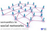 semantics in social networks