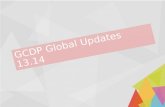 GCDP global updates