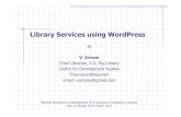 Library Services using WordPress