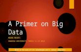 A Primer on Big Data taken by the book: "Big Data" by Schoenberger and Cukier