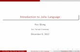 Introduction to julia language