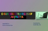 E business strategies of Myntra