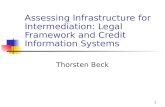 Assessing Infrastructure for Intermediation: Legal Framework ...