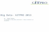 Big Data presentation at GITPRO 2013