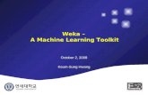 Weka toolkit introduction