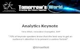 UK & Ireland SAP User Conference 2013 Analytics Keynote