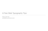 Web Typography Tips