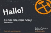 Deutscher Fundraising Kongress 2014: "Fremde Fotos legal nutzen"