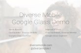 Diverse Mobile's Google Glass Demo