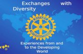 Exchanges with Diversity - Experiences from and to the Developing World
