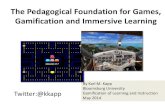 Workshop Materials: Pedagogical Foundations for Games, Gamification and Immersive Learning