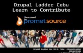 Drupal ladder Cebu : Learn to contribute | November 2013