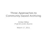 Three Approaches to Community-based Archiving, by Amber Billey