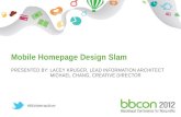 Mobile Homepage Design Slam