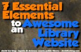 Seven Essential Elements to an Awesome Library Website