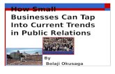 Tapping into current trends in PublicRelations