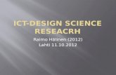 Information Systems design science  research