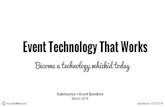 Event Technology That Works - CSES 2014
