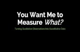 You Want Me to Measure What?