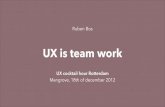 UX Design is Team Work (Agile & UX)