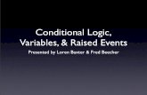 Conditional Logic, Variables, & Raised Events in Axure