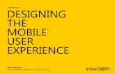 Designing the mobile user experience