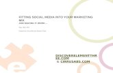 Social Media: Fitting Social Media into your Marketing Mix