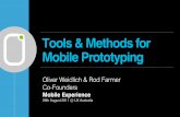 Mobile UX Tools & Methods for UX Australia 2011