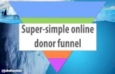 Super-Simple Online Donor Funnel