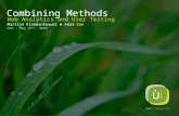 Combining Methods: Web Analytics and User Testing