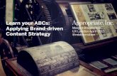 UX London Applying Brand-Driven Content Strategy