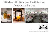 Hidden Hills Banquet Facilities for Corporate Parties