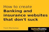 How To Create Banking And Insurance Websites That Dont Suck
