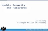 Usable Security and Passwords, Cylab Corporate Partners Oct 2009