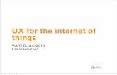 UX for the Internet of Things