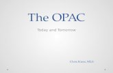 The OPAC - Today & Tomorrow