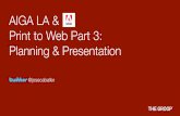 Moving From Print to Web: Interaction Design, Planning and Presentation