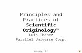 Principles and Practices of Scientific Originology-8392