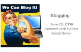 Blogging Intro