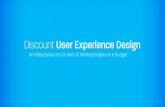 Discount User Experience Design