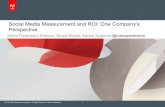 Social Media Measurement and ROI: One Company’s Perspective