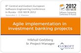 Внедрение Agile в проектах инвестиционного банкинга