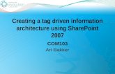 Tag driven information architecture using SharePoint 2007