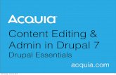 Content Editing & Admin in Drupal 7