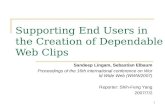 Supporting End Users In The Creation Of Dependable Web Clips