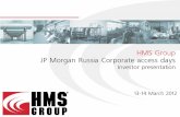 HMS Group Investor presentation