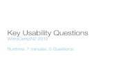 Key Usability Questions – Nathaniel Flick