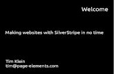 Tim Klein's talk on making websites with SilverStripe in no time